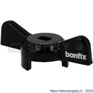 Bonfix stalen vlinderhendel voor 1/4 inch, 3/8 inch, 1/2 inch en 3/4 inch zwart - S51801882 - afbeelding 1