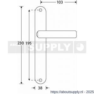 Wallebroek Mi Satori 00.0076.01 krukgarnituur Padania Modern messing gepolijst gelakt blind - Y32102153 - afbeelding 1