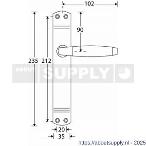Wallebroek Mi Satori 00.0093.12 krukgarnituur Ton Art Deco messing gepolijst gelakt BB72 - Y32102182 - afbeelding 1
