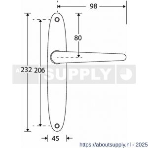 Wallebroek Mi Satori 00.0122.01 krukgarnituur Halfsabel Elips messing gepolijst gelakt blind - Y32102023 - afbeelding 2