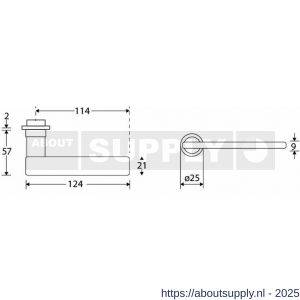 Wallebroek Mi Satori 00.0209.46 krukgarnituur Piatto Mini rond messing glans nikkel - Y32101522 - afbeelding 1