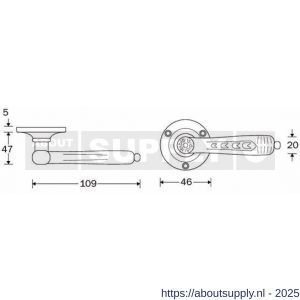 Wallebroek Salice Paolo 85.0039.46 krukgarnituur Pompeï messing patine verzilverd - Y32101638 - afbeelding 2