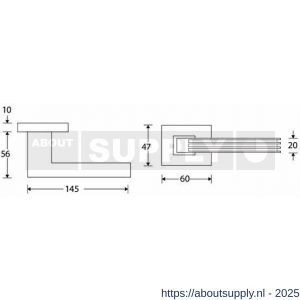 Wallebroek M&T 90.0006.46 deurkruk gatdeel links Maya messing mat nikkel ongelakt - Y32102579 - afbeelding 2