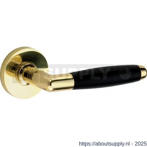 Wallebroek Mi Satori 00.0140.46 krukgarnituur Ton Vivo messing gepolijst ongelakt-ebben - Y32101552 - afbeelding 1