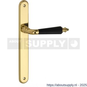 Wallebroek Mi Satori 00.0156.15 krukgarnituur Antique Smal ovaal messing gepolijst gelakt-ebben BB110 - Y32101892 - afbeelding 1