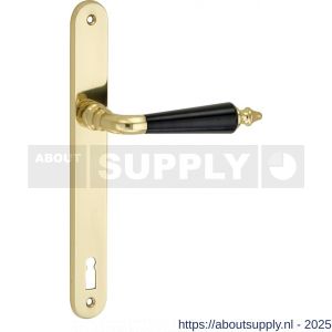Wallebroek Mi Satori 00.0160.15 krukgarnituur Antique Smal ovaal messing gepolijst gelakt-bakeliet BB110 - Y32101895 - afbeelding 1
