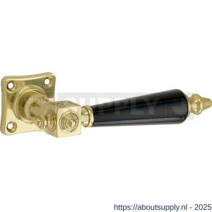 Wallebroek Mi Satori 00.0170.46 krukgarnituur Roman vierkant messing gepolijst gelakt-bakeliet - Y32101526 - afbeelding 1