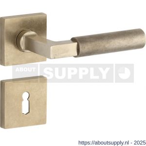 Wallebroek Mi Satori 00.0098.48 krukgarnituur Bauhaus verdekt BB messing getrommeld ongelakt - Y32101233 - afbeelding 1