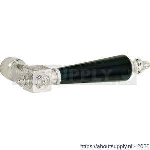 Wallebroek Mi Satori 00.0015.45 deurkruk gatdeel rechts Roman messing glans nikkel-bakeliet - Y32102862 - afbeelding 1
