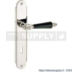 Wallebroek Mi Satori 00.0053.12 krukgarnituur Roman Ovaal messing glans nikkel BB72 - Y32102180 - afbeelding 1