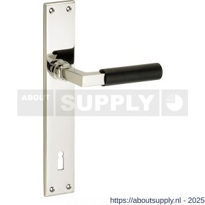 Wallebroek Mi Satori 00.0108.15 krukgarnituur Bauhaus messing glans nikkel-ebben BB110 - Y32101957 - afbeelding 1