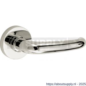 Wallebroek Mi Satori 00.0120.46 krukgarnituur Halfsabel Vivo messing glans nikkel - Y32101399 - afbeelding 1