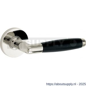 Wallebroek Mi Satori 00.0140.46 krukgarnituur Ton Vivo messing glans nikkel-ebben - Y32101556 - afbeelding 1