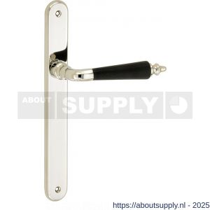 Wallebroek Mi Satori 00.0156.01 krukgarnituur Antique Smal ovaal messing glans nikkel-ebben blind - Y32101896 - afbeelding 1