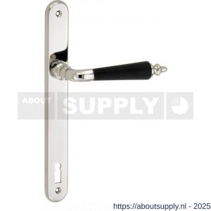 Wallebroek Mi Satori 00.0156.15 krukgarnituur Antique Smal ovaal messing glans nikkel-ebben BB110 - Y32101898 - afbeelding 1