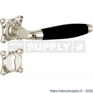 Wallebroek Mi Satori 00.0191.47 krukgarnituur Bonton Bonton SL messing glans nikkel-ebben - Y32101299 - afbeelding 1