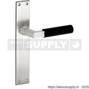 Wallebroek Mi Satori 00.0108.01 krukgarnituur Bauhaus messing mat nikkel ongelakt-ebben blind - Y32101961 - afbeelding 1