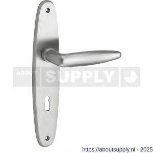 Wallebroek Mi Satori 00.0137.12 krukgarnituur Dudok Elips messing mat nikkel ongelakt BB72 - Y32101998 - afbeelding 1