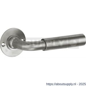 Wallebroek Mi Satori 00.0199.46 krukgarnituur Frankfurt Chemin de Fer 50 messing mat nikkel ongelakt - Y32101394 - afbeelding 1
