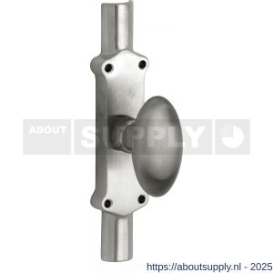 Wallebroek Mi Satori 00.5838.90 krukespagnolet Ei halfronde stangen messing mat nikkel ongelakt - Y32100482 - afbeelding 1