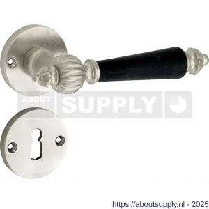 Wallebroek Mi Satori 00.0162.48 krukgarnituur Nouveau Elegant BB messing antiek nikkel-ebben - Y32101488 - afbeelding 1