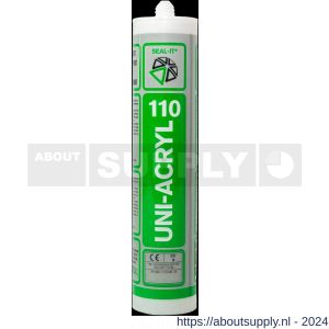 Connect Products Seal-it 110 Uni-Acryl acrylaatkit wit koker 310 ml - S40780049 - afbeelding 1