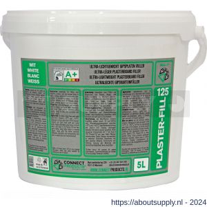 Connect Products Seal-it 125 Plaster-Fill acrylaatkit wit emmer 5ltr - S40780053 - afbeelding 1
