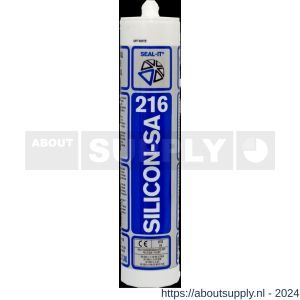 Connect Products Seal-it 216 Silicon-SA siliconenkit zilvergrijs worst 400 ml - S40780123 - afbeelding 1