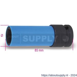 Beta 720LC slagdop voor wielmoeren met gekleurde polymeer beschermhuls 24 mm 720LC 24 - Y51281064 - afbeelding 1