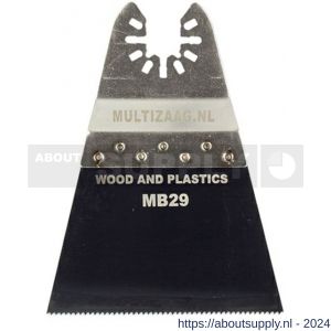Multizaag MB29 zaagblad standaard Universeel hout-kunstof 70 mm breed 40 mm lang blister 1 stuk UNI MB29 - S40680028 - afbeelding 1