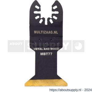 Multizaag MBT77 zaagblad HSS titanium Universeel 45 mm breed 42 mm lang blister 1 stuk UNI MBT77 - S40680109 - afbeelding 1