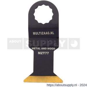 Multizaag MZT77 zaagblad HSS titanium Supercut 45 mm breed 42 mm lang blister 5 stuks SC MZT77 - S40680119 - afbeelding 1