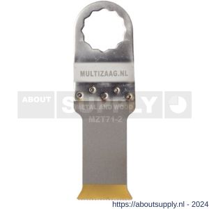 Multizaag MZT71 zaagblad HSS titanium Supercut 28 mm breed 55 mm lang blister 5 stuks SC MZT71 - S40680116 - afbeelding 1