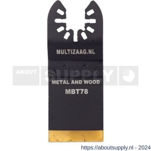 Multizaag MBT78 zaagblad HSS titanium Universeel 35 mm 40 mm lang blister 1 stuk UNI MBT78 - S40680112 - afbeelding 1