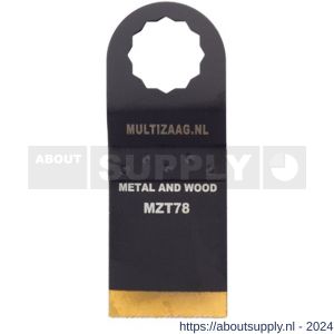 Multizaag MZT78 zaagblad HSS titanium Supercut 35 mm 40 mm lang blister 1 stuk SC MZT78 - S40680121 - afbeelding 1