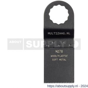 Multizaag MZ78 zaagblad bi-metaal Supercut 35 mm breed 40 mm lang blister 1 stuk SC MZ78 - S40680091 - afbeelding 1