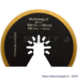 Multizaag MB125 zaagblad HSS titanium Universeel half rond 85 mm blister 1 stuk UNI MB125 - S40680244 - afbeelding 1