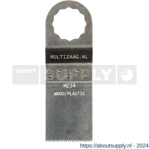 Multizaag MZ34 zaagblad standaard Supercut hout 30 mm breed 40 mm lang blister 5 stuks SC MZ34 - S40680044 - afbeelding 1