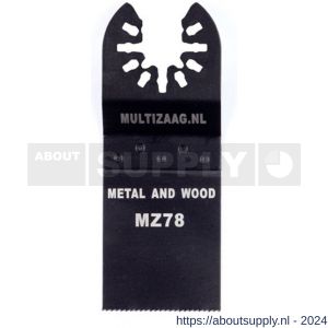 Multizaag MB78 zaagblad bi-metaal Universeel 35 mm breed 40 mm lang blister 1 stuk UNI MB78 - S40680085 - afbeelding 1