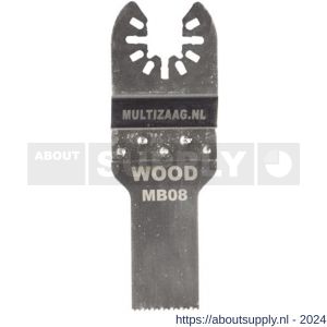 Multizaag MB08 zaagblad standaard Universeel hout 20 mm breed 40 mm lang blister 1 stuk UNI MB08 - S40680025 - afbeelding 1