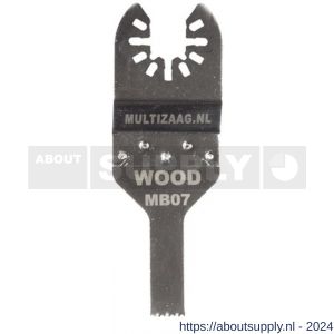 Multizaag MB07 zaagblad standaard Universeel 10 mm hout 10 mm breed 40 mm lang blister 1 stuk UNI MB07 - S40680022 - afbeelding 1