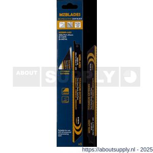 Multizaag MZBIM-442 reciprozaagblad bi-metaal Universeel breedte 19 mm TPI 2,5 lengte 200 mm dikte 1,25 mm UNI - S40680366 - afbeelding 2