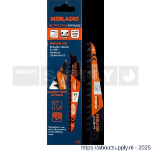 Multizaag MZCAR-472 reciprozaagblad Universeel snoeiwerk breedte 25 mm lengte 152 mm dikte 1,25 mm UNI - S40680378 - afbeelding 2