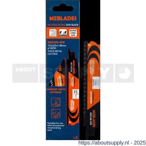 Multizaag MZCAR-478 reciprozaagblad Universeel metaal breedte 25 mm lengte 152 mm dikte 1,25 mm UNI - S40680373 - afbeelding 2