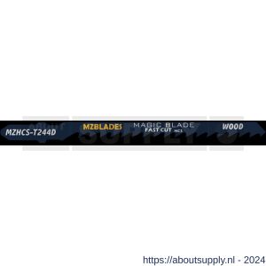 Multizaag MZBlades MZHCS-T244D decoupeerzaagblad Universeel hout speed gezet en geslepen tandafstand 4-5,2 mm lengte 100 mm dikte 1,5 mm UNI - S40680321 - afbeelding 1