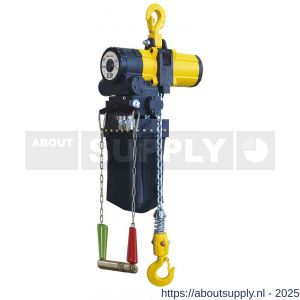 Delta pneumatische kettingtakel 0,5 ton met 10 m hijshoogte 1 part Atex zone 2 - S53101676 - afbeelding 1