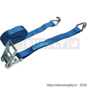 Deltasling sjorband met ratel 35 mm x 5 m 1000 daN blauw - S53100007 - afbeelding 1