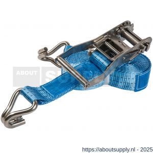 Deltasling sjorband met ergonomische ratel 50 mm x 9 m 2500 daN geel - S53100003 - afbeelding 1