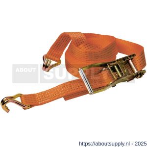 Deltasling sjorband met ratel 25 mm x 3 m 500 daN oranje - S53100005 - afbeelding 1