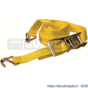 Deltasling sjorband met ratel 50 mm x 9 m 2500 daN geel - S53100012 - afbeelding 1
